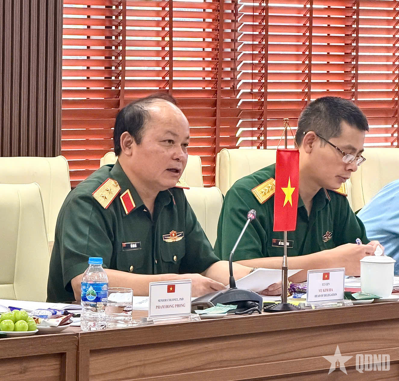 Đoàn Học viện Quốc phòng Bangladesh thăm, làm việc tại Học viện Quốc phòng